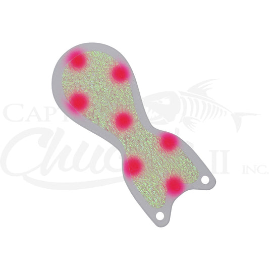 Spindoctor 6 Inch White- Pink Dots Coho