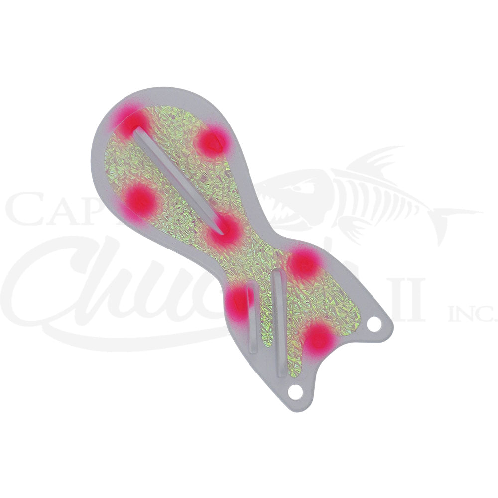 Spindoctor 6 Inch White- Pink Dots Coho