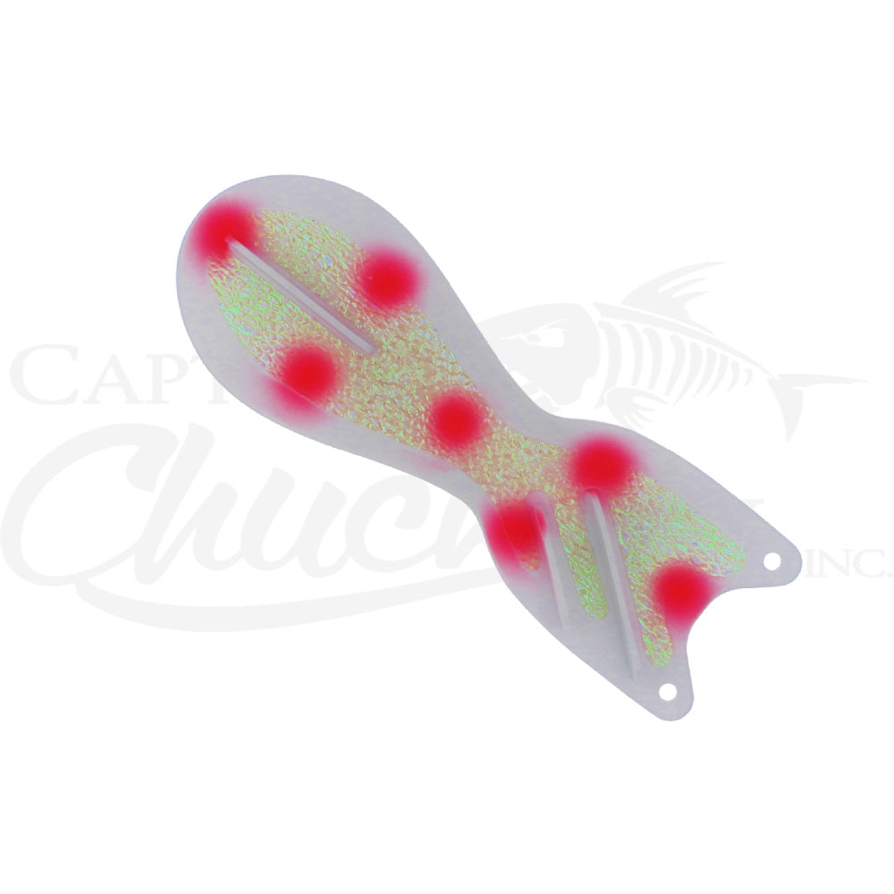 Spindoctor 8 Inch White- Pink Dots Coho