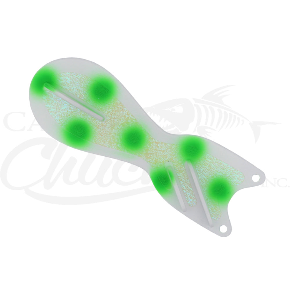 Spindoctor 10 Inch White Green Dot