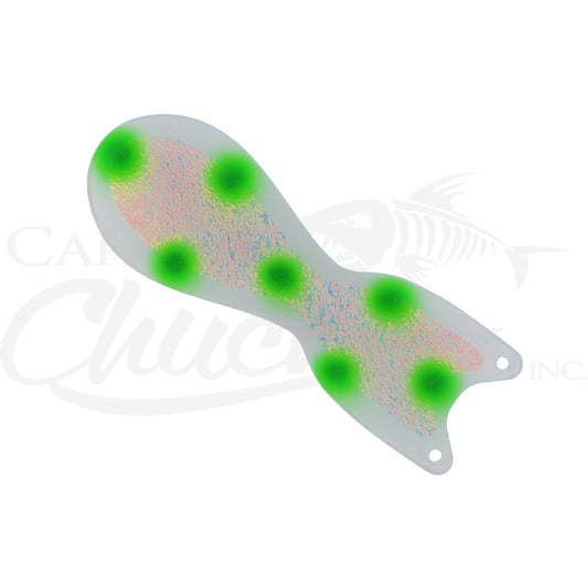 Spindoctor 8 Inch White UV Green Dot