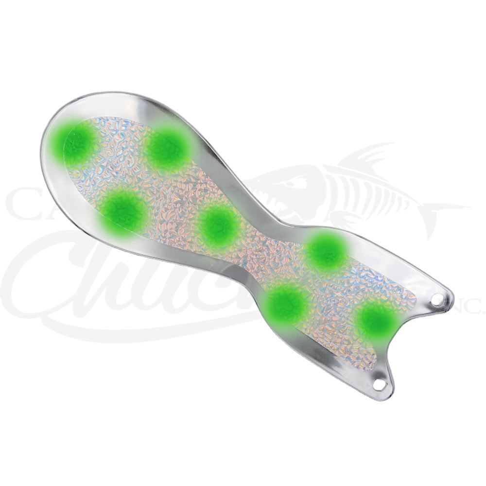 Spindoctor 10 Inch Chrome Green Dots