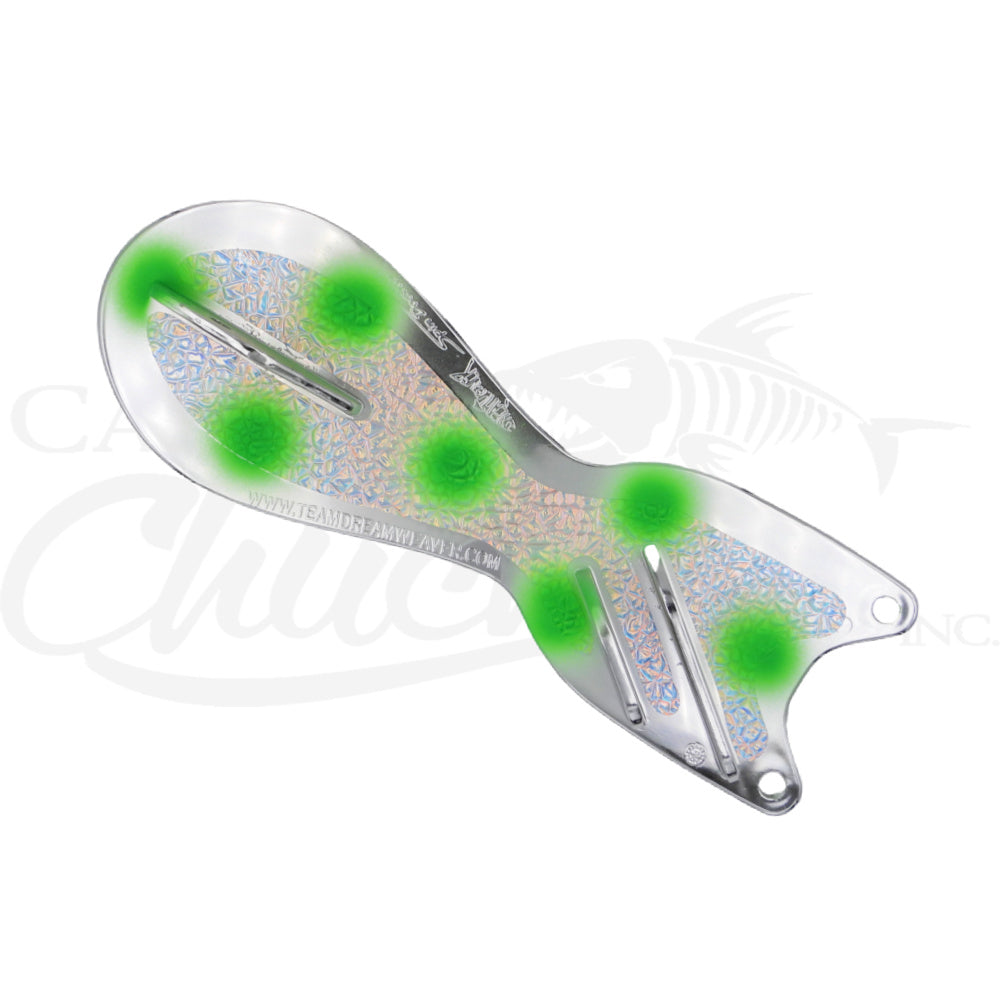 Spindoctor 10 Inch Chrome Green Dots